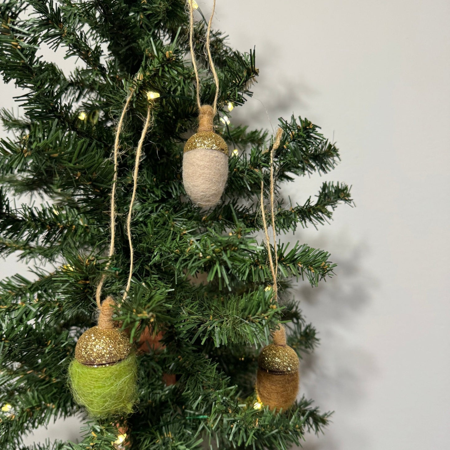 Fabric Acorn Ornament