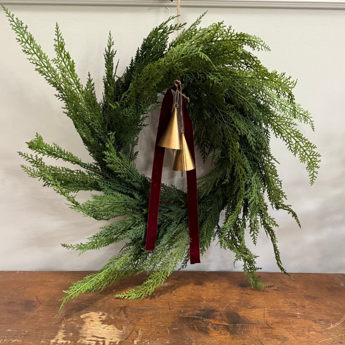 28" Faux Cypress Wreath