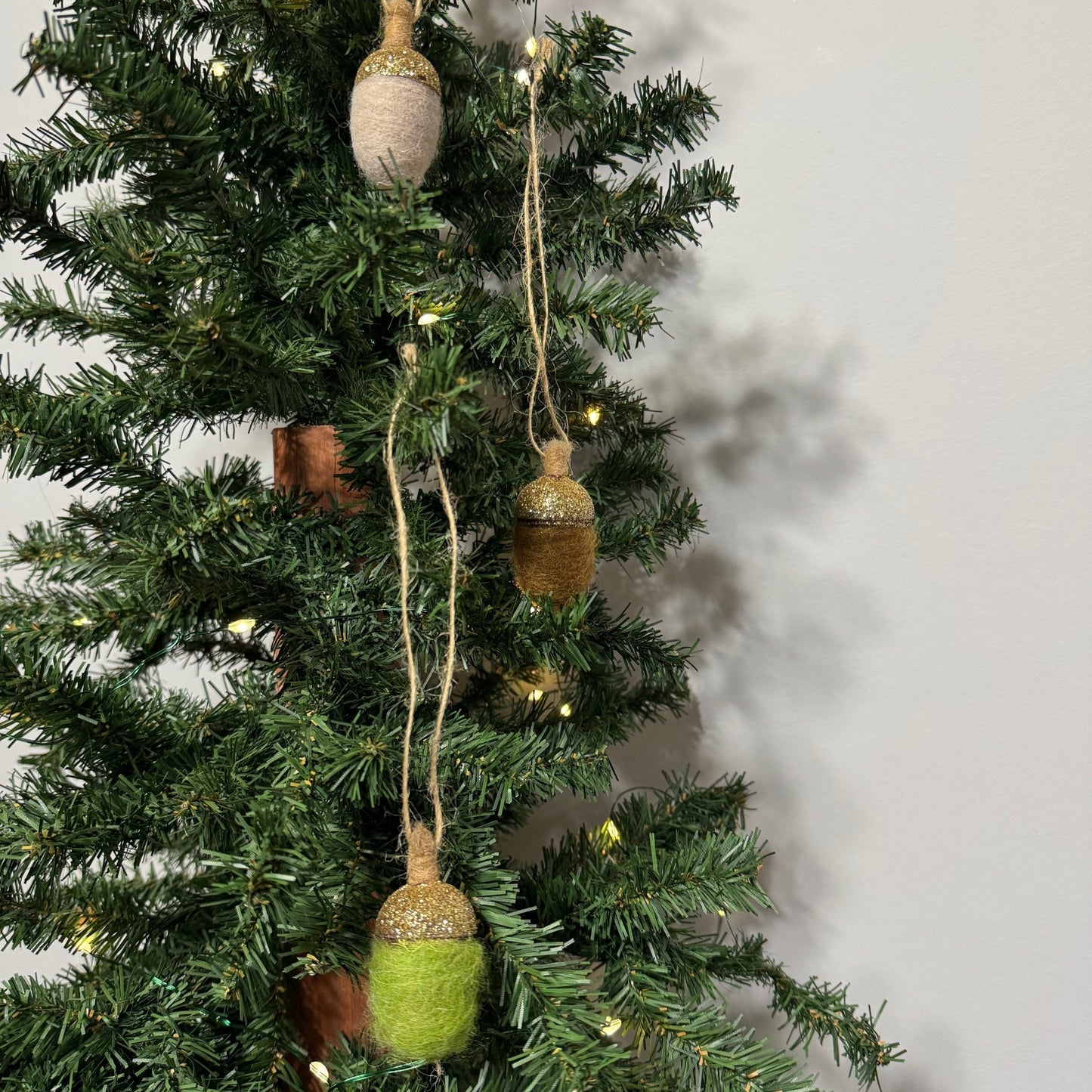 Fabric Acorn Ornament