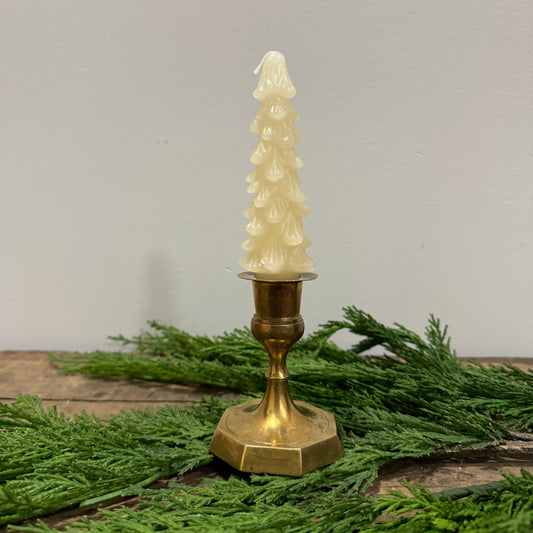 5"H Unscented Tree Shaped Taper Candles