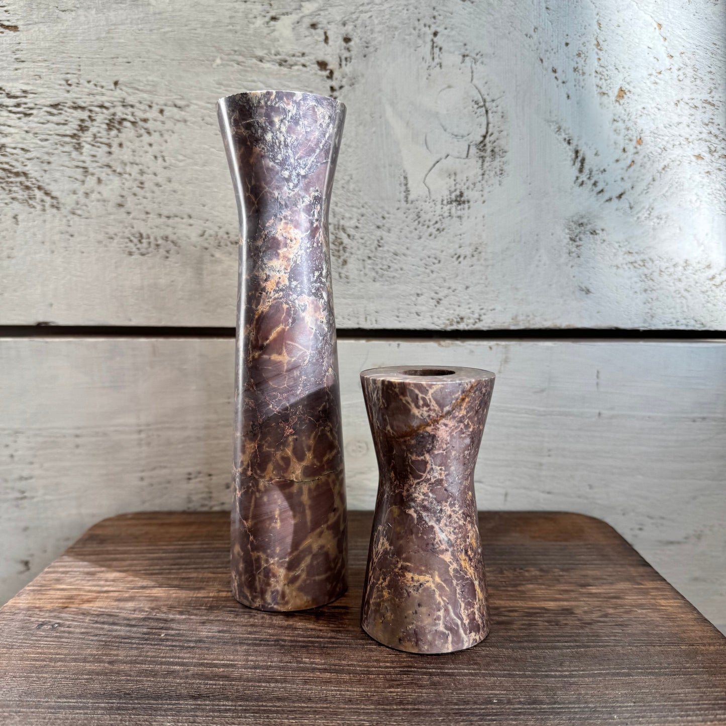 Soapstone Candle Holders