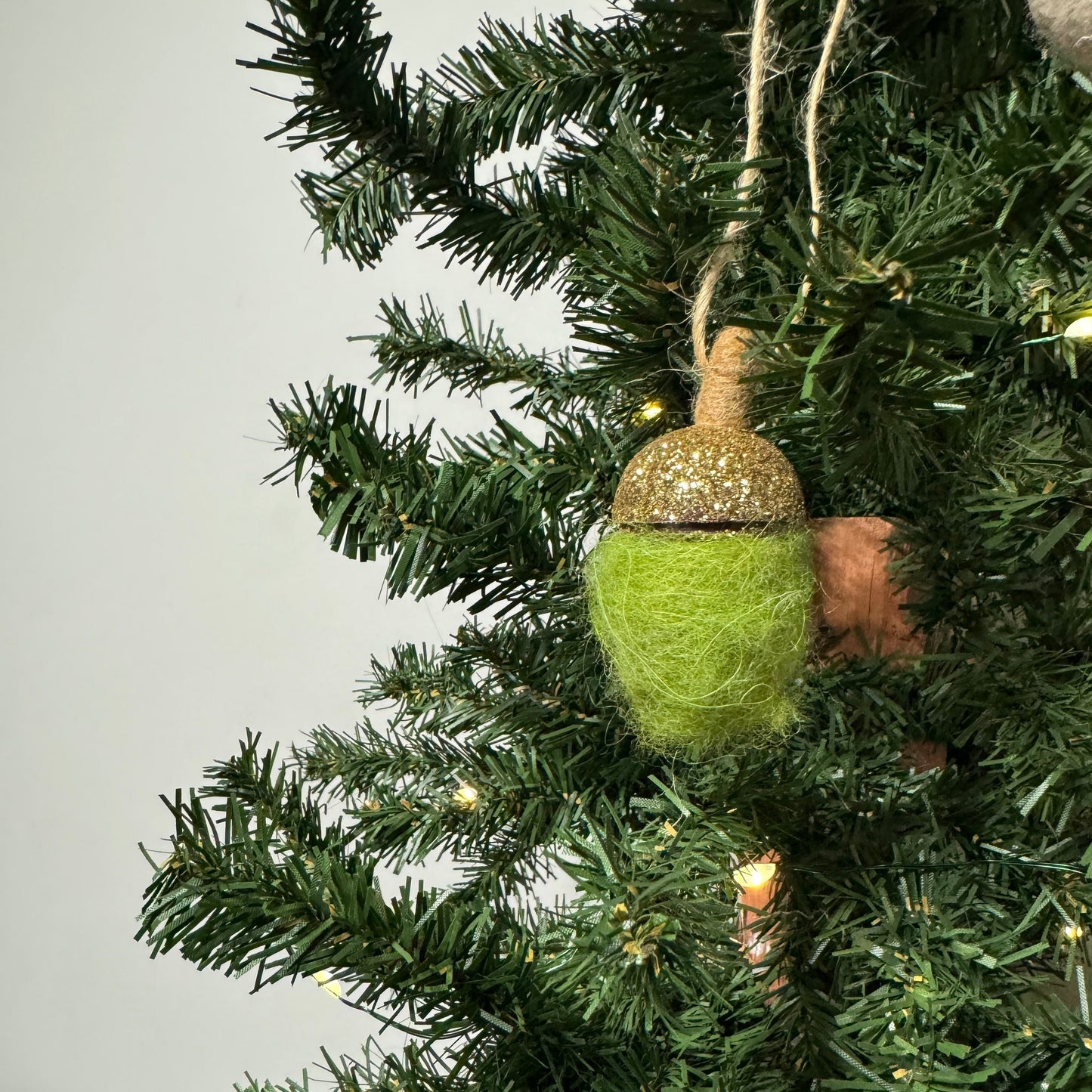 Fabric Acorn Ornament