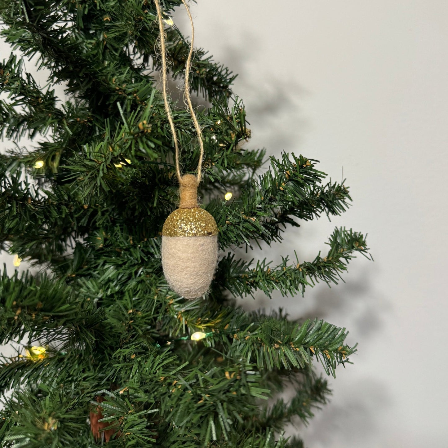 Fabric Acorn Ornament