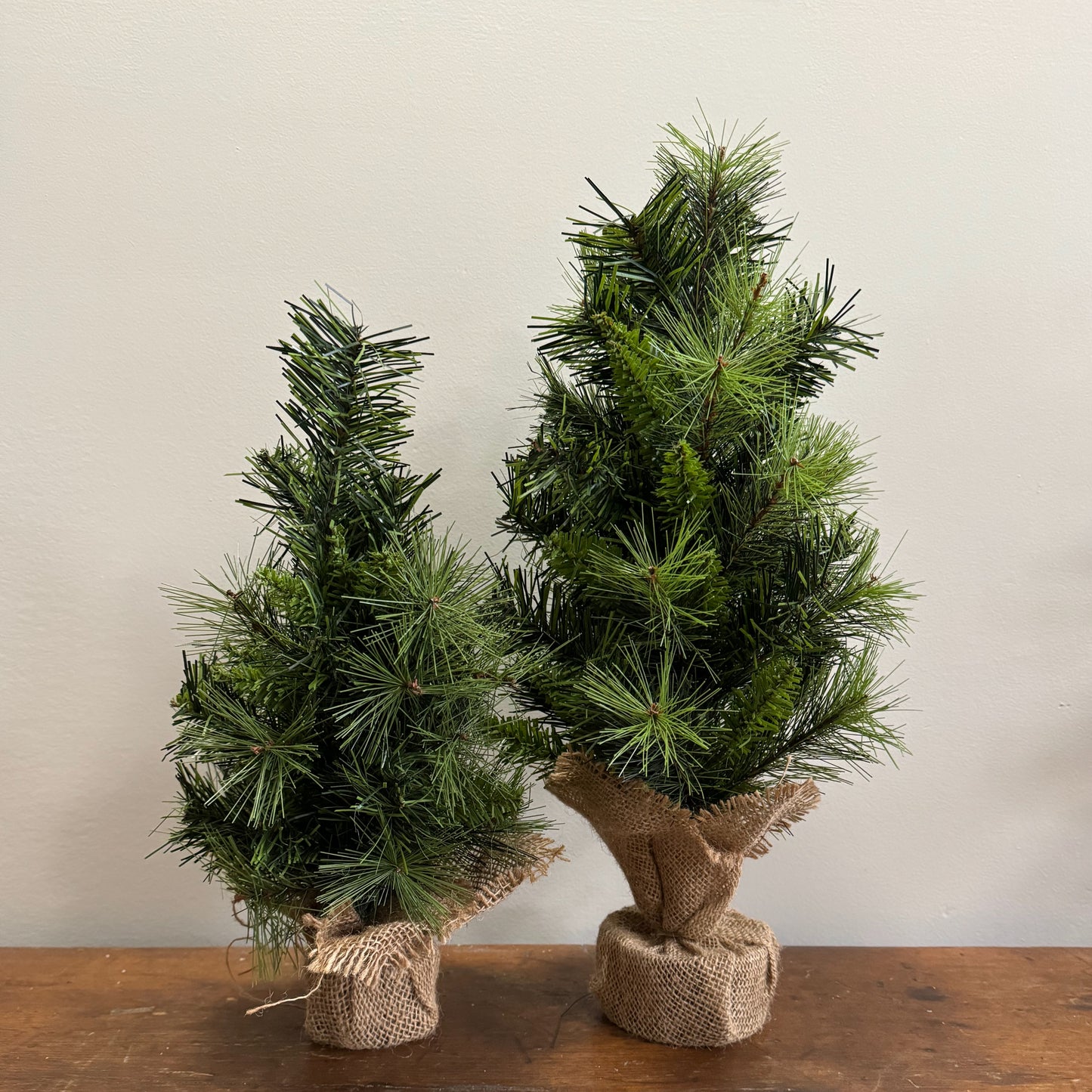 Faux Pine Tree w/ Burlap Base