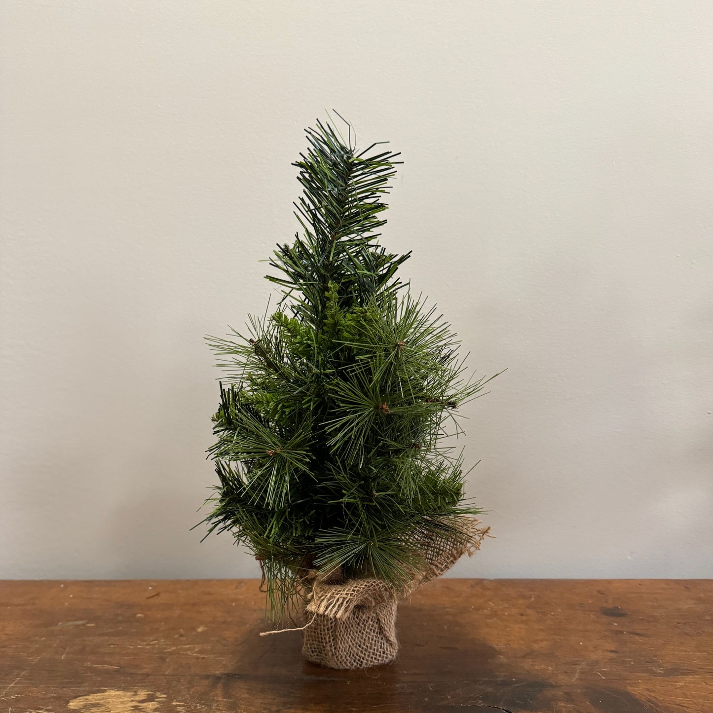 Faux Pine Tree w/ Burlap Base