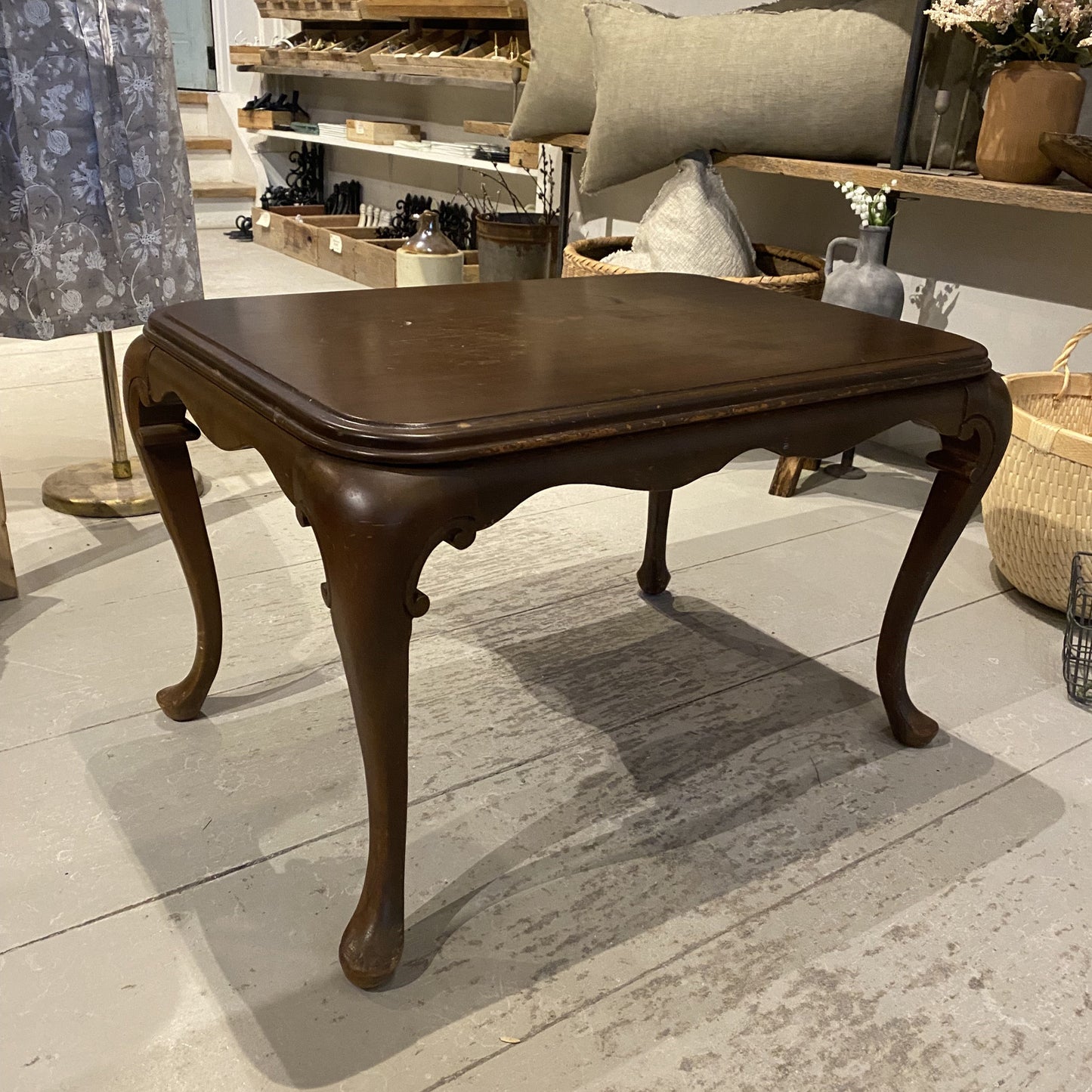 Vintage Small Wood Table - Dark - 10% OFF