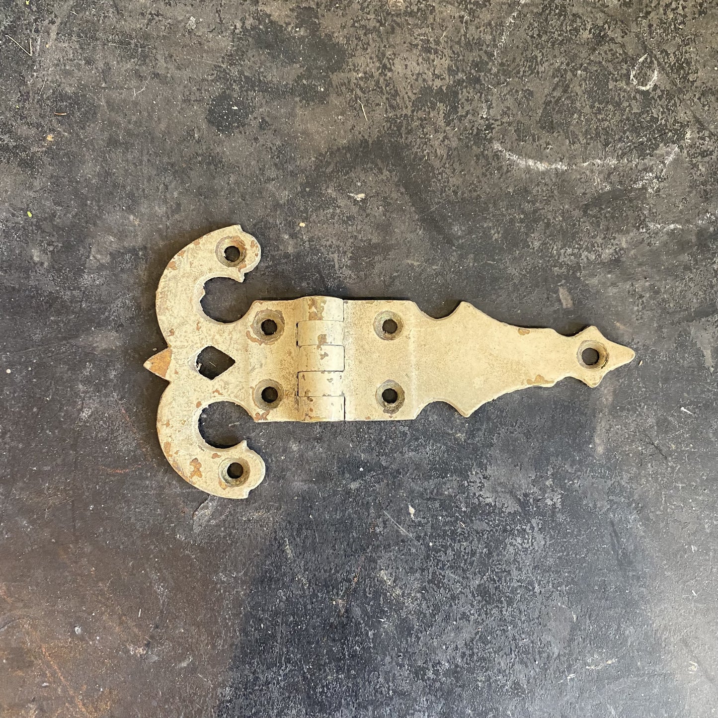 Vintage Painted Brass Hinge