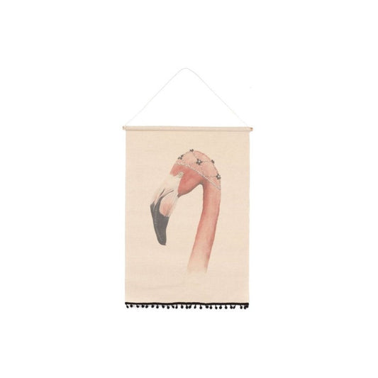 Flamingo Poster with Hanger