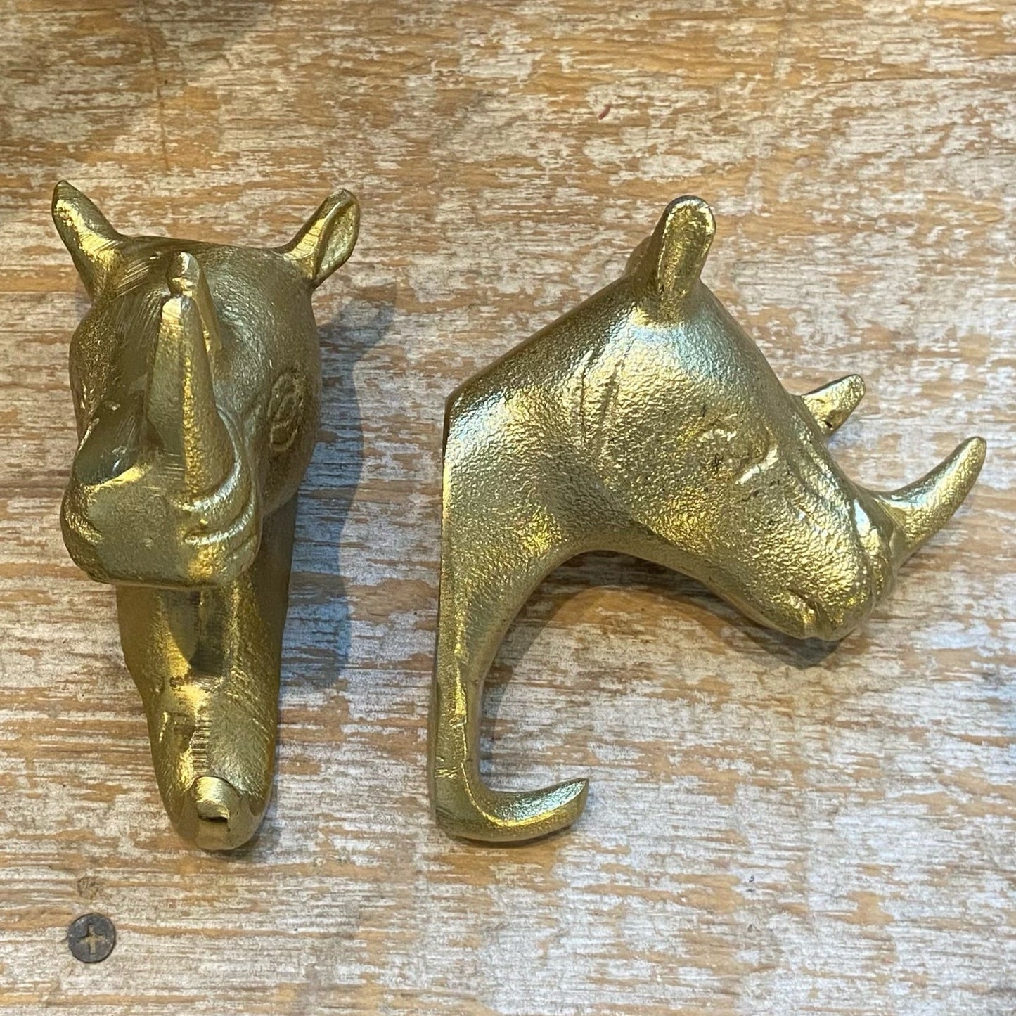 Safari Wall Hook - Gold Finish