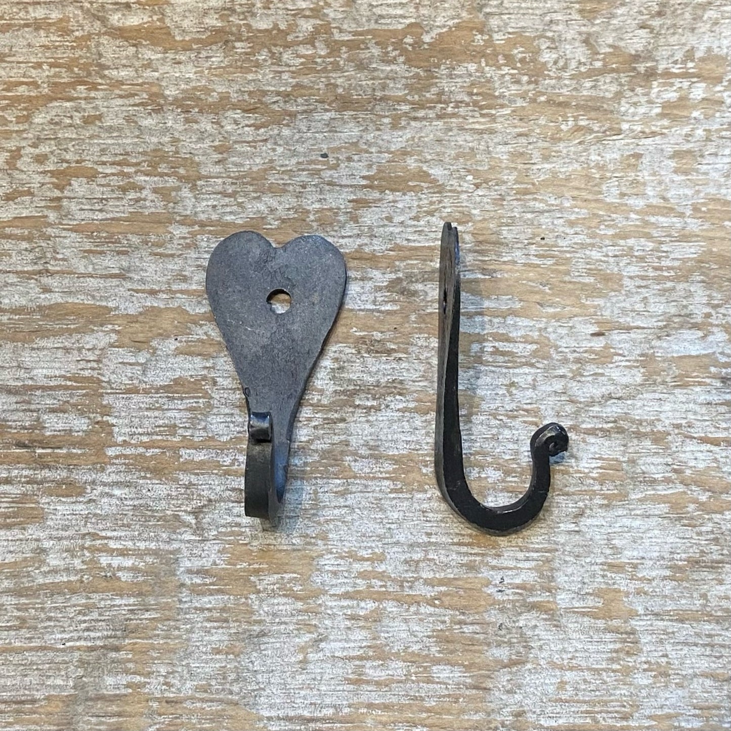 Handforged Small Heart Hook - Black