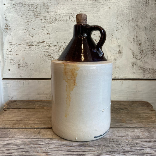 Vintage Jug w/ Cork - Brown