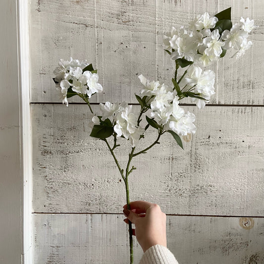 Faux Flowering Cherry Blossom Branch