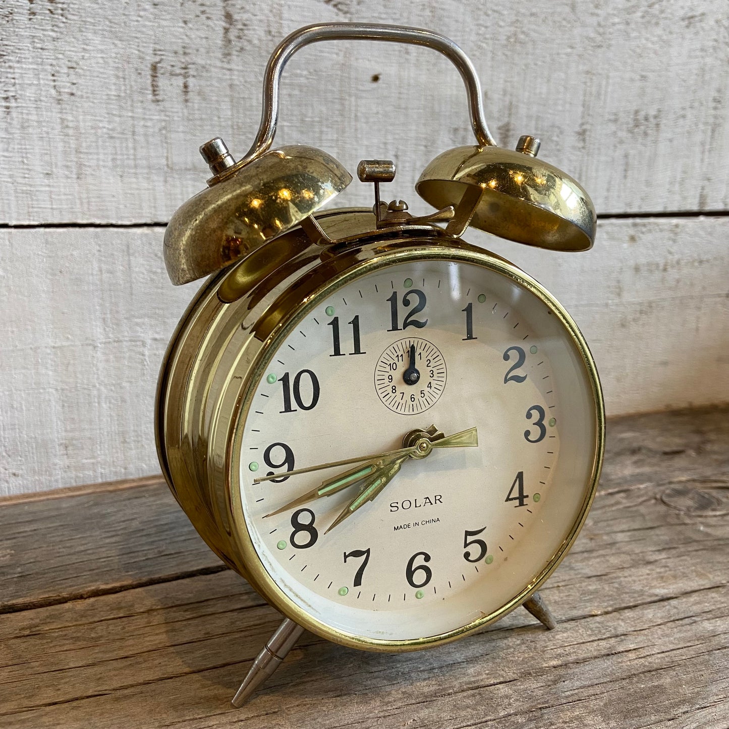 Vintage Alarm Clock - Gold Finish