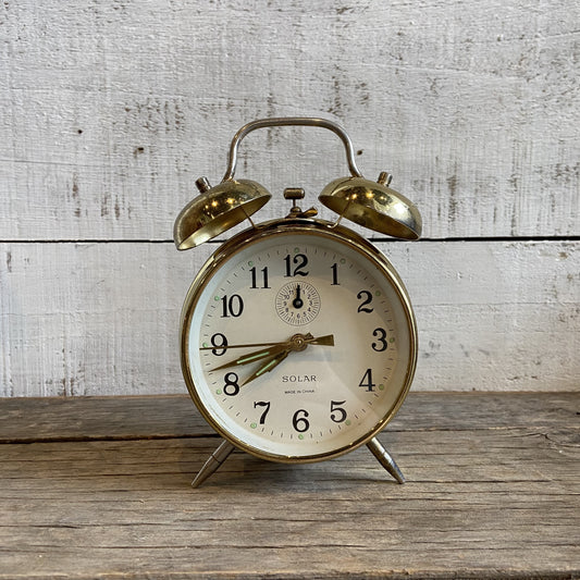 Vintage Alarm Clock - Gold Finish