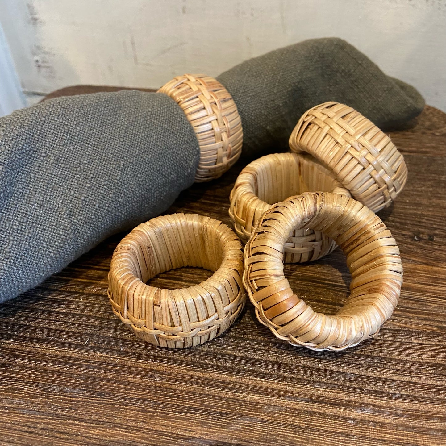 Hand-Woven Rattan Napkin Ring