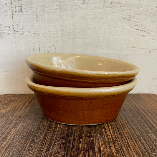 Vintage Oval Ramkin - Brown