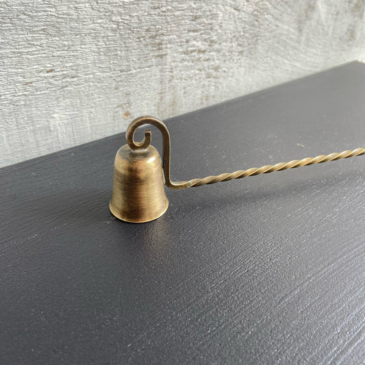 Vintage Brass Candle Snuffer w/ Twisted Handle