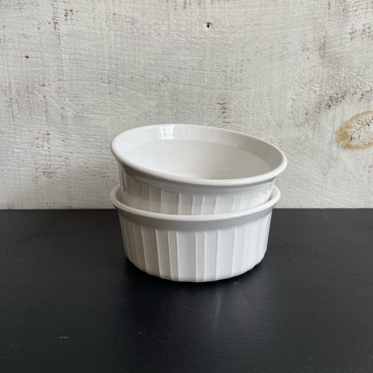 Ribbed Bakeware - White