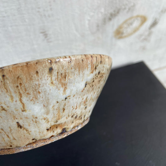 Vintage Brown Speckled Bowl