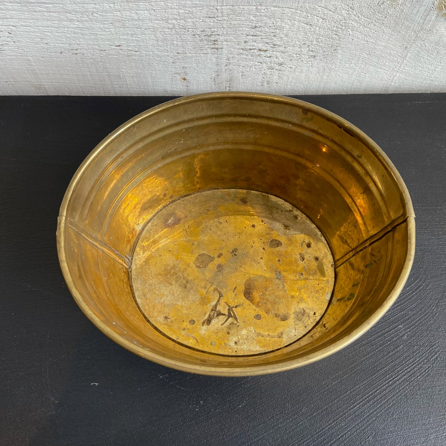 Vintage Brass Bucket