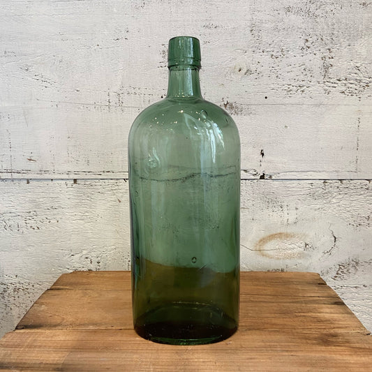 Vintage J L & Co Green Glass Bottle