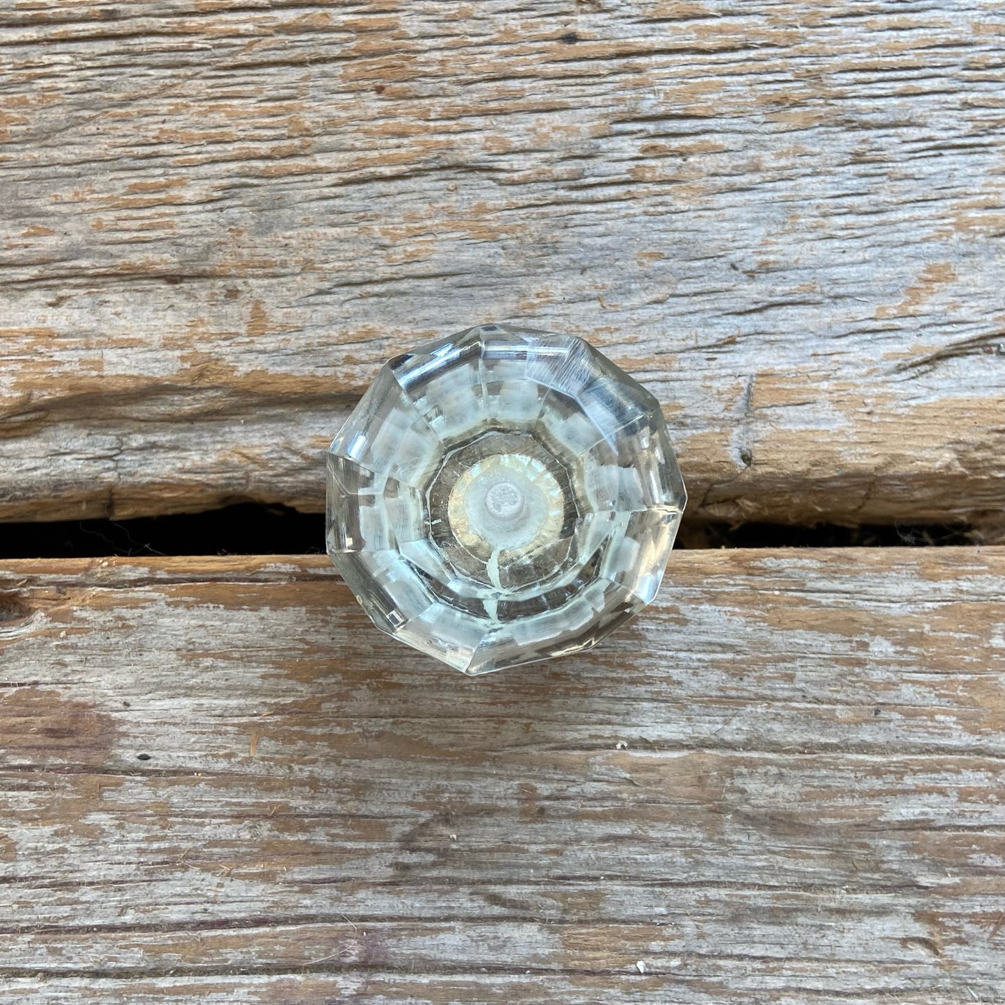 Knob: Clear, Glass, Diamond