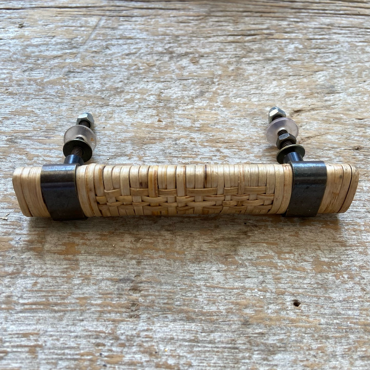 Knob: Rattan & Wood Pull 5