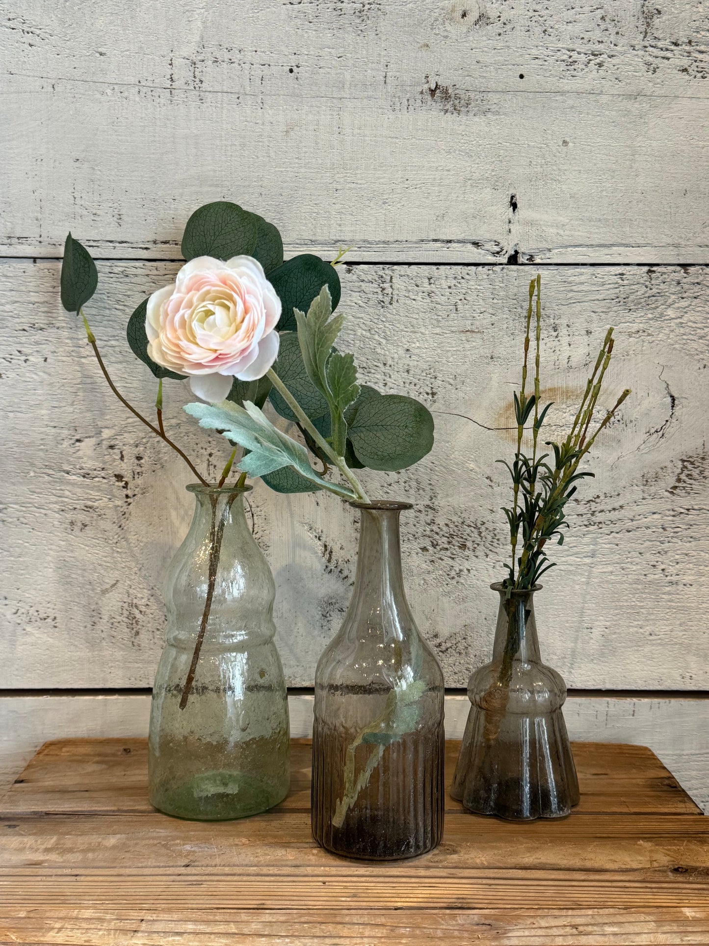 Recycled Glass Vase - grey