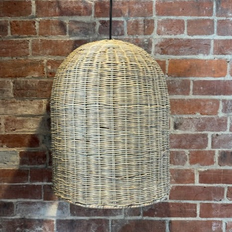 Long Rattan Pendant Lamp