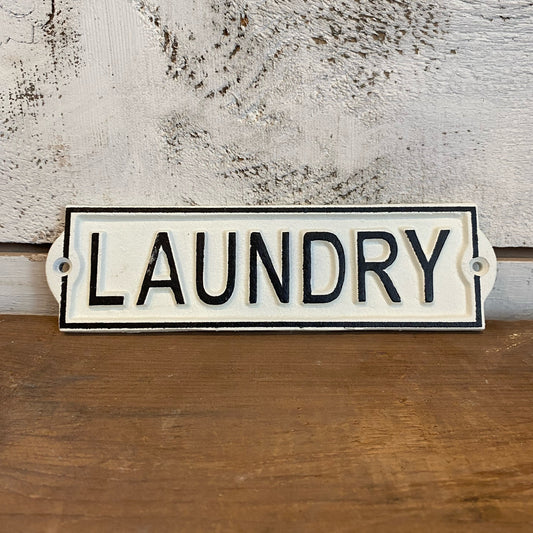 Laundry Sign - Cast Iron