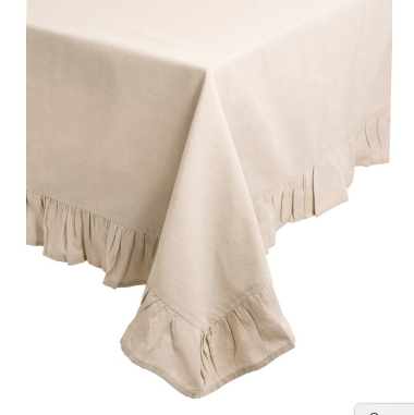 Chambray Tablecloth Cotton Blend - 60'' X 90''