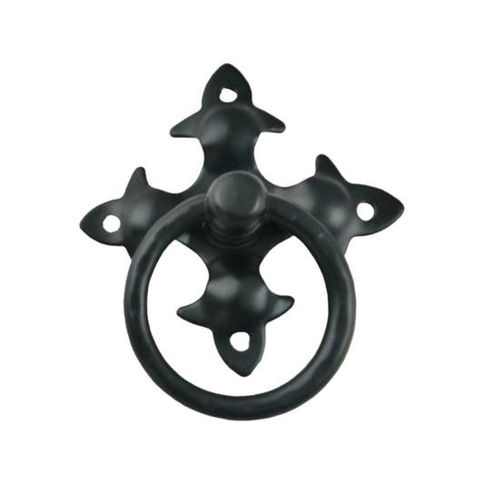Cross Design Iron Ring Pull- Black