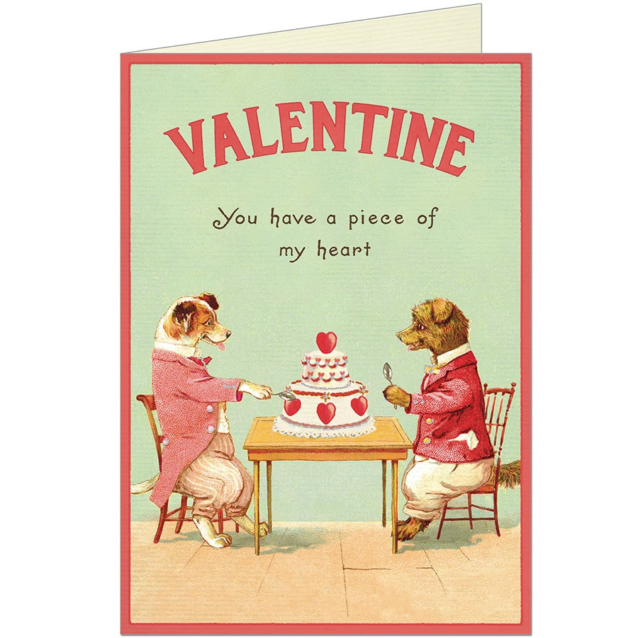 Valentine Single Card- Dogs