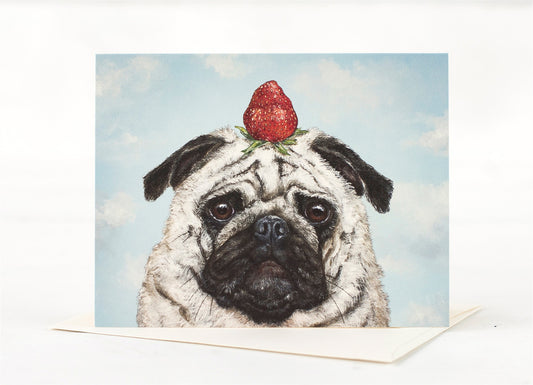 Card: Strawberry Pug
