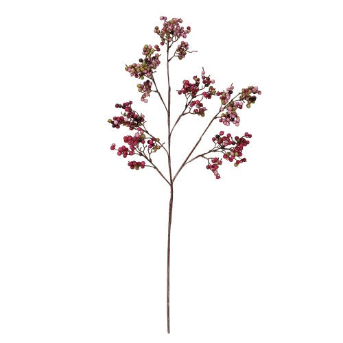 Faux Berry Stem: Burgundy