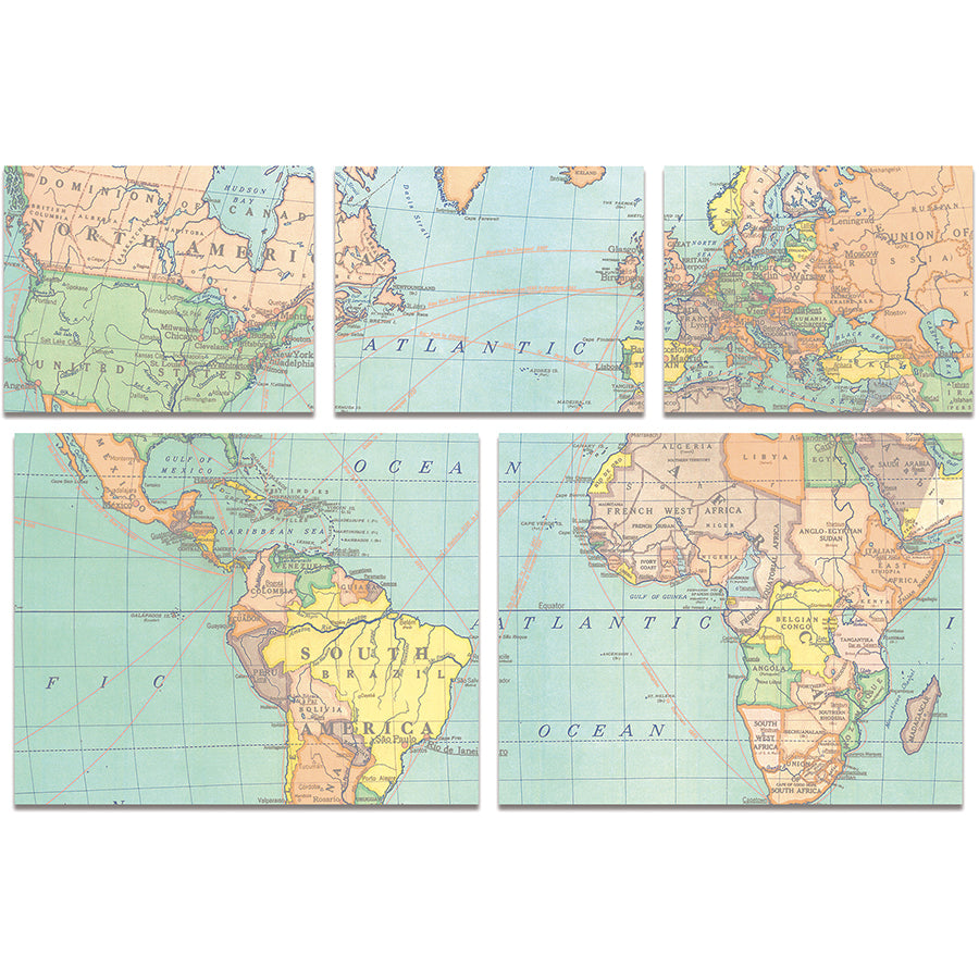 Sticky Notes - Vintage Map